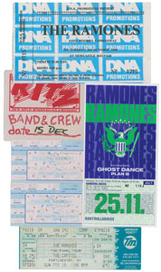 Lot #2553 CJ Ramone's Group of (5) Concert Tickets - Image 1