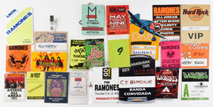 Lot #2550 CJ Ramone's Collection of (22) Backstage Passes - Image 1