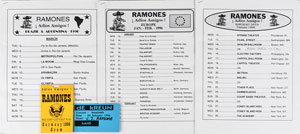 Lot #2529 CJ Ramone's 1996 Adios Amigos Tour Itineraries and Backstage Passes - Image 1