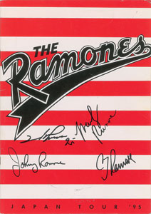Lot #2576 The Ramones Signed 1995 Japanese Tour