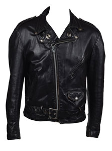 Lot #2506 CJ Ramone's Stage-Worn Leather Jacket - Image 1