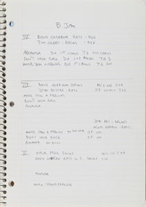 Lot #2496 Brad Delp's Handwritten Lyrics Notebooks - Image 6
