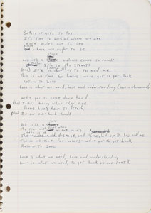 Lot #2496 Brad Delp's Handwritten Lyrics Notebooks - Image 9