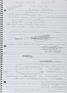 Lot #2495 Brad Delp's Handwritten Lyrics Notebook - Image 4