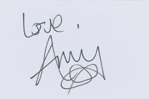 Lot #2832 Amy Winehouse Signature