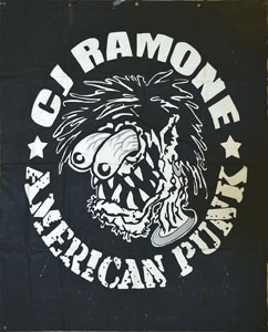 Lot #2503 CJ Ramone's Arturo Vega-Designed Canvas Backdrop - Image 1
