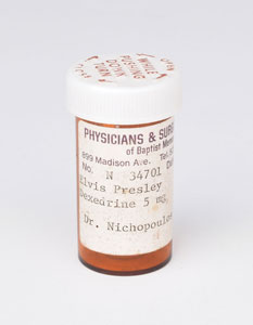 Lot #2092 Elvis Presley's Dexedrine Pill Bottle