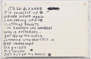 Lot #2537 CJ Ramone's Pair of Dee Dee Ramone 'Zonked!' Cassette Tapes - Image 1