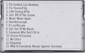 Lot #2537 CJ Ramone's Pair of Dee Dee Ramone 'Zonked!' Cassette Tapes - Image 3