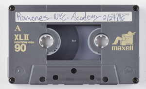 Lot #2538 CJ Ramone's 'Greatest Hits Live' Soundboard Cassette Tape - Image 2