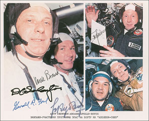 Lot #520  Apollo-Soyuz and Gerald Ford - Image 1