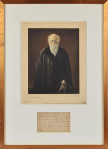 Lot #320 Charles Darwin