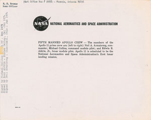 Lot #480  Apollo 11 - Image 2