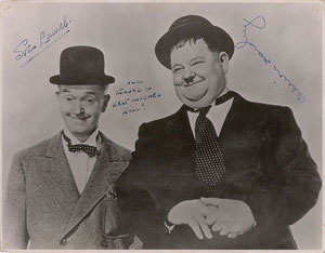 Lot #827  Laurel and Hardy
