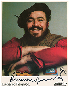 Lot #733 Luciano Pavarotti - Image 1