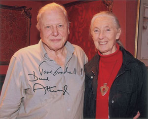 Lot #382 Jane Goodall and David Attenborough - Image 2