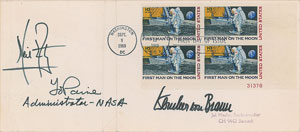 Lot #528 Neil Armstrong and Wernher von Braun  - Image 1