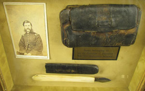 Lot #454 Lt. Franklin Burnham Civil War Equipment Display - Image 2