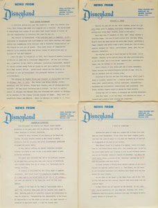 Lot #1124  Disneyland Press Releases - Image 1