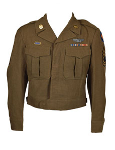 Lot #318 William C. King's Eighth Air Force Painted A-2 Flight Jacket and Uniforms - Image 6