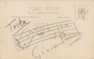 Lot #664 Giacomo Puccini - Image 2