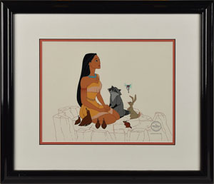 Lot #1251  Pocahontas Lithograph and Sericel - Image 2