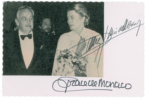 Lot #242  Princess Grace and Prince Rainier - Image 1