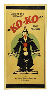 Lot #1122  Koko the Clown Original Painting - Image 1
