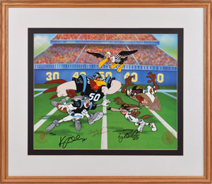 Lot #1092 Kerry Collins and Tony Boselli - Image 1