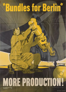 Lot #380  World War II Poster: Bundles for Berlin - Image 1