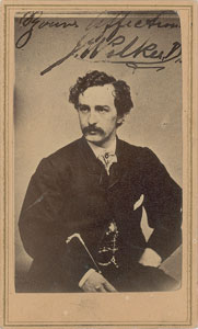 Lot #261 John Wilkes Booth - Image 1