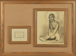 Lot #162 Mohandas Gandhi - Image 1