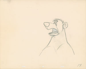 Lot #1221 Baloo production drawing from The Jungle