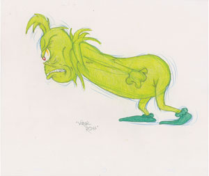 Lot #1272 The Grinch publicity drawing by Virgil Ross - Image 1