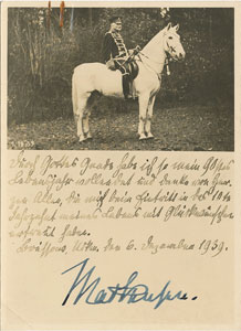 Lot #416 August von Mackensen - Image 1