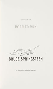 Lot #806 Bruce Springsteen