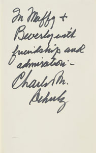 Lot #1281 Charles Schulz Signed Book - Image 1