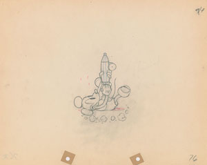 Lot #1133 Mickey Mouse production drawing from