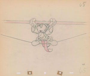 Lot #1134 Mickey Mouse production drawing from Mickey's Circus - Image 1