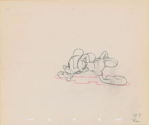 Lot #1157 Mickey Mouse production drawing from Society Dog Show - Image 1