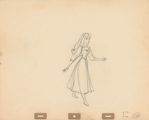Lot #1211 Briar Rose production drawing from