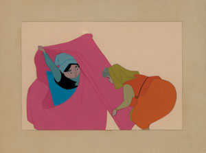 Lot #1213 Flora and Merryweather production cel