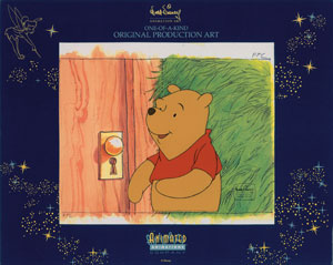 Lot #1233 Winnie the Pooh production cel from The New Adventure of Winnie the Pooh - Image 1