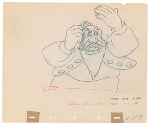 Lot #1167 Stromboli production drawing from Pinocchio - Image 1