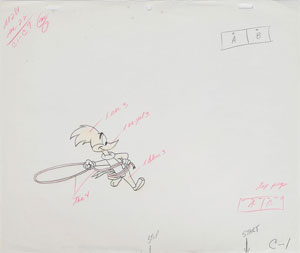 Lot #1275 Group of (10) Woody Woodpecker Production Drawings and a Walter Lantz Signed Check - Image 5