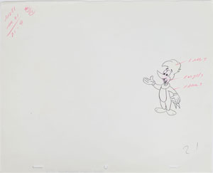 Lot #1275 Group of (10) Woody Woodpecker Production Drawings and a Walter Lantz Signed Check - Image 7