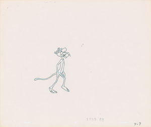 Lot #1296 Group of (3) Pink Panther Production Cels and (2) Production Drawings - Image 2