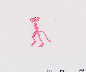 Lot #1296 Group of (3) Pink Panther Production Cels and (2) Production Drawings - Image 3