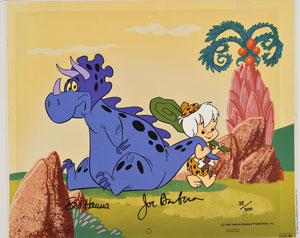 Lot #1277 Bam Bam limited edition cel from The Flintstones - Image 1