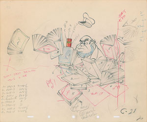 Lot #1158 Donald Duck and Studio Cop production drawings from The Autograph Hound - Image 2